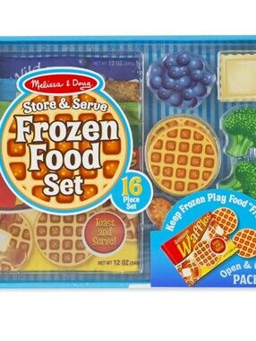 RARE Melissa & Doug Frozen Food Interactive Play Set, Like NEW!
